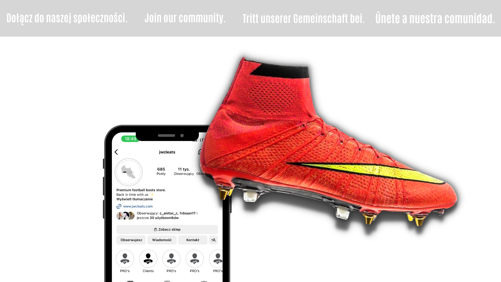 Premium football boots store.N jwcleats